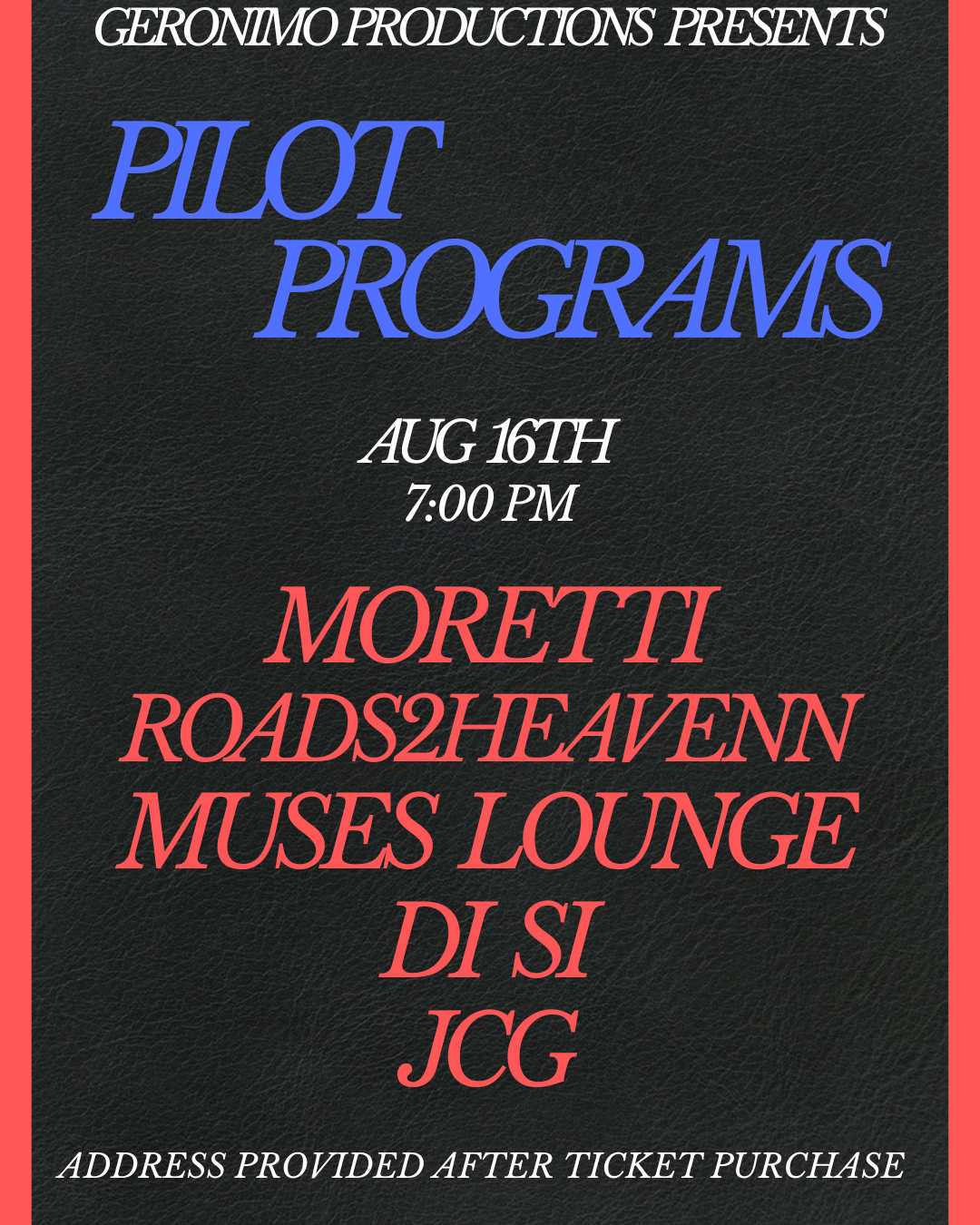 Pilot Programs Poster
